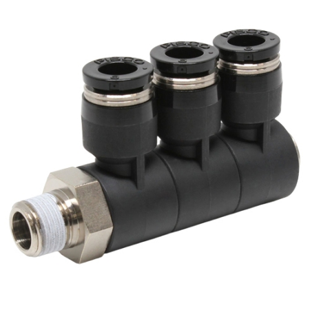 Đầu nối khí nén - khớp nối dạng khuỷu tay Pisco 3 tầng PHT1/4-N1U Đầu nối khí nén - khớp nối dạng khuỷu tay Pisco 3 tầng PHT1/4-N1U